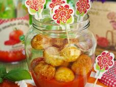 Polpette ricotta salsa ketchup homemade