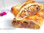 Strudel percoche, pere cioccolato