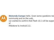 Motorola Milestone avrà flash player 10.1