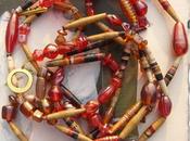 Bega, Still Life with Peppers Collana orecchini carta vetro luster