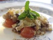 Crumble melanzane pomodorini