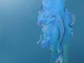 Physalia l'aspetto medusa, realtà colonia organismi. tentacoli arrivano dieci metri.