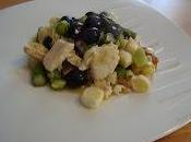 Spezzatino pesce spada cipollotti asparagi