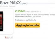 RAZR MAxx sbarca sugli store On-line pronto ribadire profilo aggressivo motorola