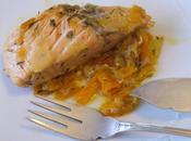 Salmone, arancia limone