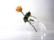 Vaso portafiori reversibile vetro borosilicato soffiato lume design Anna Maria Cardillo