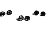 Orecchini perno disegnati mano Shrink Plastic