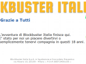 Blackbuster Italia ringrazia chiude