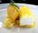 Flan ginger passion fruit, insalata mango, ananas basilico