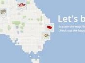 cartina dell’Australia realizzata Lego: Build Google