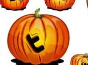 Halloween icone Social media forma zucca