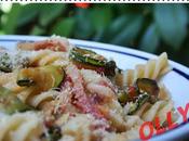 Fusilli guanciale,zucchine pomodoro