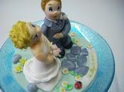 Wedding cake topper Silver Jessica