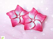 Orecchini pasta polimerica Ibiscus Polymer clay Hibiscus flowers earrings