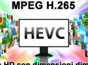 HEVC: nuovo standard video MPEG H.265 qualità dimensioni dimezzate