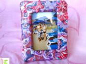 Cornice decorata scarti paste polimeriche Frame with polymer clay scraps