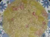 Zuppa orzo, patate pancetta