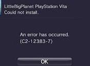 LittleBigPlanet Vita l'errore C2-12383-7