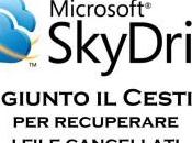 SkyDrive cestino conserva file cancellati giorni