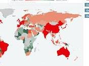 Mappa debito pubblico mondo