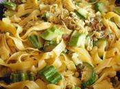 Tagliatelle mais zucchine germogli azuki