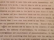 lettera Stanley Kubrik scrisse Ingmar Bergman.