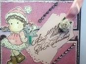 Pink christmas card