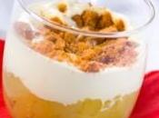 Budino mele cannella croccante