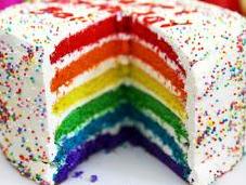 Rainbow cake Torta Arcobaleno