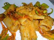 Paccheri fiori zucca, zucca nocciole