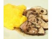 Ricette carne: cinghiale aromatizzato alle erbe polenta