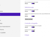 Impostazioni generali windows dove impostare fuso orario,preferenze lingua, controllo ortografia,spazio usato dalle reinizializzare Sistema