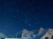 Alpi svizzere notte, timelapse