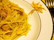Spaghetti risottati arancia, tonno finocchietto