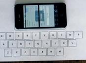 iPhone utilizzato tastiera carta grazie studente
