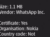 Serie WhatsApp riceve update.