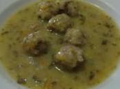 Zuppa polpettine brodo limone