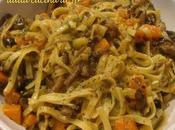 Fettuccine sugo funghi e...zucca