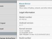 Samsung Galaxy GT-P3110 arriva aggiornamento Android 4.1.1 Jelly Bean