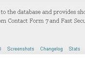 Contact Form database Wordpress