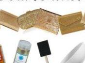DIY: Yourself Gold Glitter Clutch