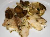 Ricette feste Filetti platessa alle olive Fillets European plaice with olives Filets carrelet avec