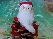 BRICOLAGE: Babbo Natale ottenuto pigna