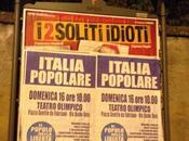 Italia Popolare? Illegale. movimento Sindaco Alemanno imbratta città amministrata Alemanno. primo cittadino evade tasse stesso comune