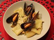 Paccheri cozze pesto piastcchi