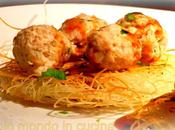 Crocchette noodles riso polpette carne hoisin sauce