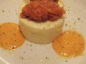 Bavarese patate, salmone affumicato salsa dolce peperone