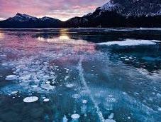 Abraham Lake spettacolari bolle ghiaccio