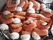 RICETTE: spiedini gamberoni funghi