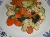 Straccetti pollo carote zucchine